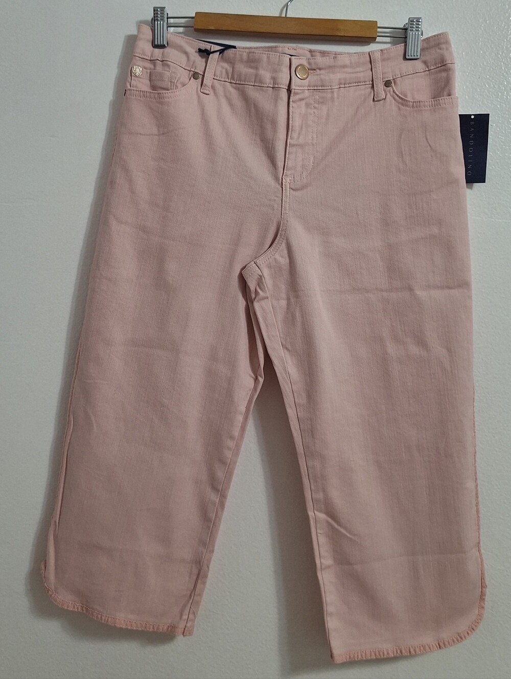 NWT Bandolino Blush Pink Cropped Ankle Jeans